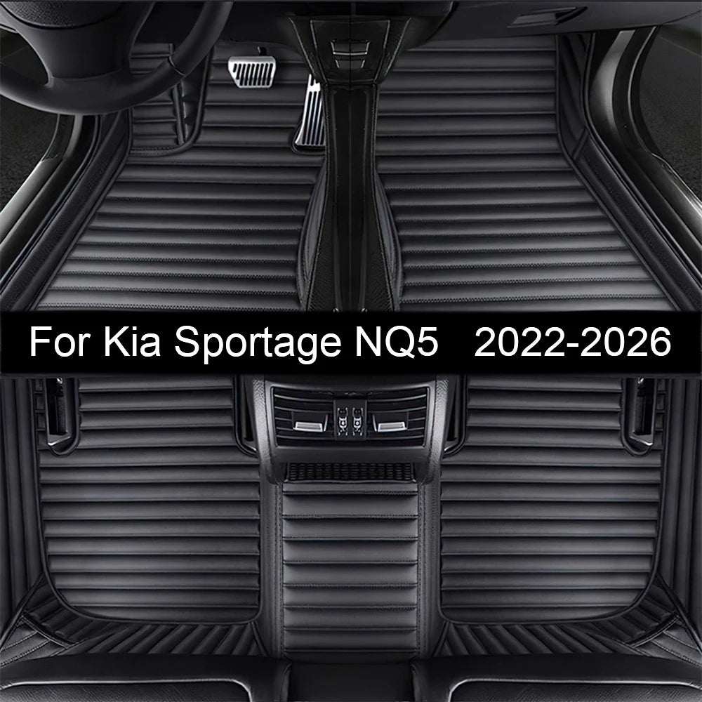 Alfombrillas personalizadas para Kia Sportage NQ5 2022 2023 2024 2025 2026 Accesorios para automóviles Almohadillas Alfombras de cuero para pies de coche