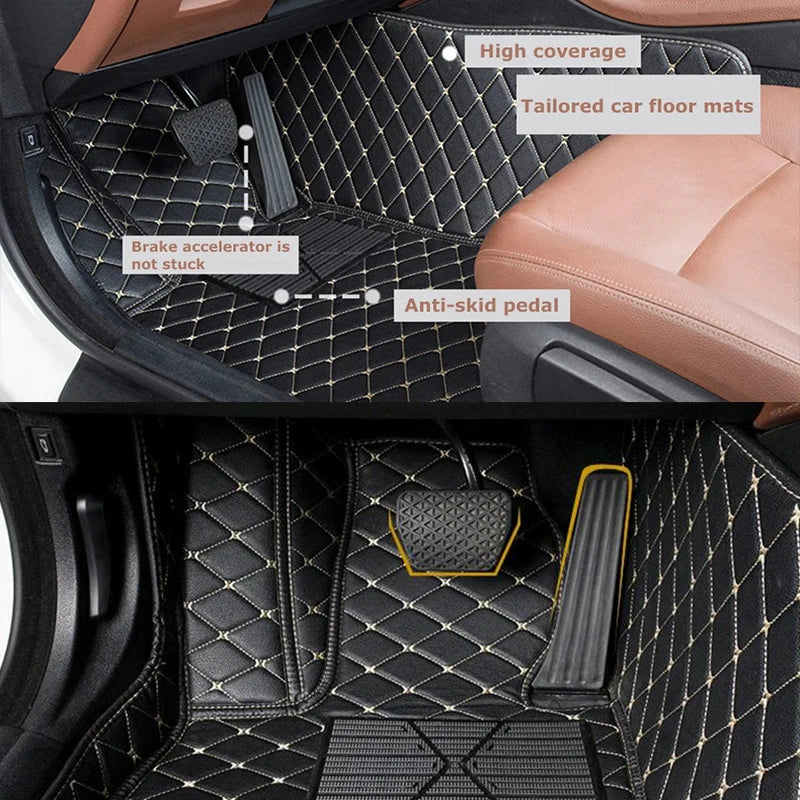 Alfombrillas personalizadas para Kia Sportage NQ5 2022 2023 2024 2025 2026 Accesorios para automóviles Almohadillas Alfombras de cuero para pies de coche