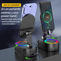 SOPORTE MAGNETICO CON PARLANTE CON LUZ